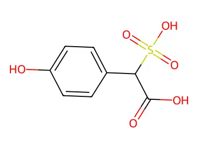 (4-Hydroxy-phenyl)-sulfo-acetic acid structure