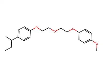 1-Butan-2-yl-4-[2-[2-(4-methoxyphenoxy)ethoxy]ethoxy]benzene structure