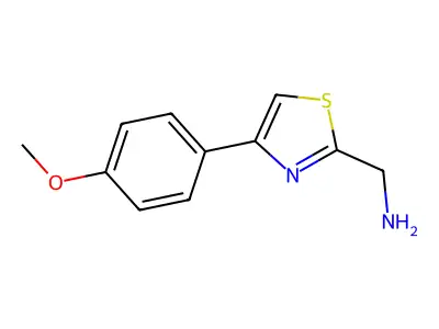 [4-(4-Methoxyphenyl)-1,3-thiazol-2-yl]methanamine structure