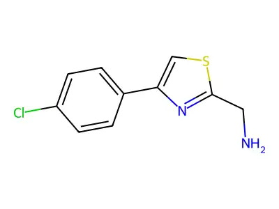 [4-(4-Chlorophenyl)-1,3-thiazol-2-yl]methanamine structure