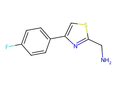 [4-(4-Fluorophenyl)-1,3-thiazol-2-yl]methanamine structure