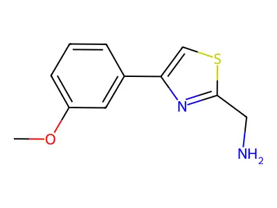 [4-(3-Methoxyphenyl)-1,3-thiazol-2-yl]methanamine structure