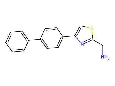 [4-(4-Phenylphenyl)-1,3-thiazol-2-yl]methanamine structure