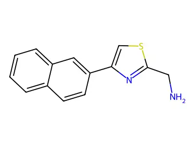 (4-(Naphthalen-2-yl)thiazol-2-yl)methanamine structure