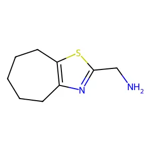 (4H,5H,6H,7H,8H-cyclohepta(d)(1,3)thiazol-2-yl)methanamine structure
