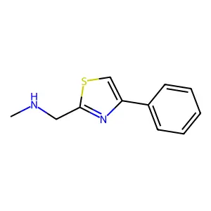 N-methyl-1-(4-phenyl-1,3-thiazol-2-yl)methanamine structure