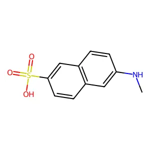 6-(Methylamino)naphthalene-2-sulphonic acid structure