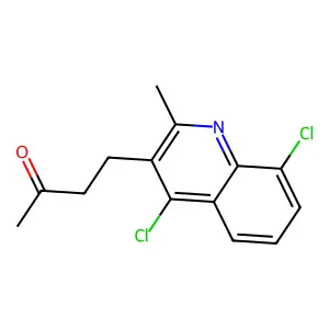 4-(4,8-Dichloro-2-methylquinolin-3-yl)butan-2-one structure