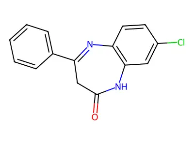 2H-1,5-Benzodiazepin-2-one, 8-chloro-1,3-dihydro-4-phenyl- structure