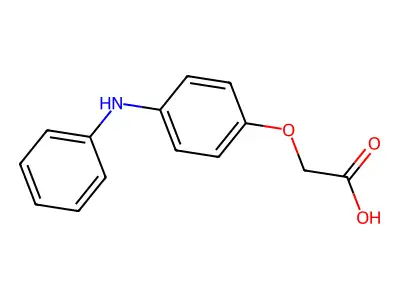 2-[4-(Phenylamino)phenoxy]acetic acid structure