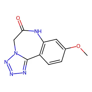 9-Methoxy-3,5-dihydrotetrazolo[1,5-d][1,4]benzodiazepin-6-one structure