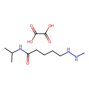 Pentanamide, N-(1-methylethyl)-5-(2-methylhydrazino)-, ethanedioate(1:1) structure
