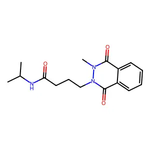 4-(3-methyl-1,4-dioxophthalazin-2-yl)-N-propan-2-ylbutanamide structure