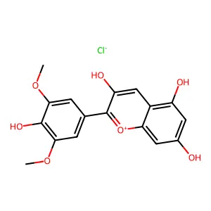 氯化锦葵色素 structure