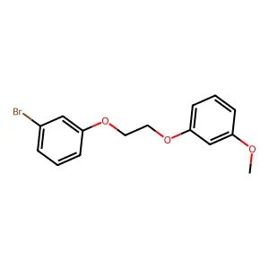 1-Bromo-3-[2-(3-methoxyphenoxy)ethoxy]benzene structure