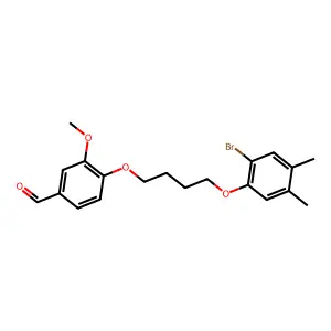 4-[4-(2-Bromo-4,5-dimethylphenoxy)butoxy]-3-methoxybenzaldehyde structure