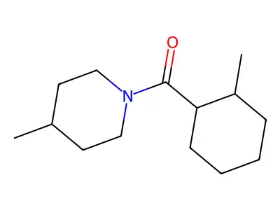 4-Methyl-1-((2-methylcyclohexyl)carbonyl)piperidine structure