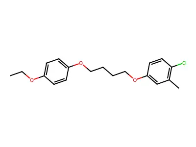 1-Chloro-4-[4-(4-ethoxyphenoxy)butoxy]-2-methylbenzene structure