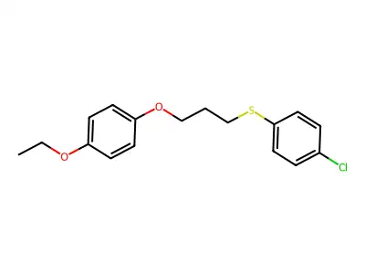 1-Chloro-4-[3-(4-ethoxyphenoxy)propylsulfanyl]benzene structure