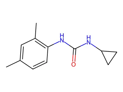 1-Cyclopropyl-3-(2,4-xylyl)urea structure