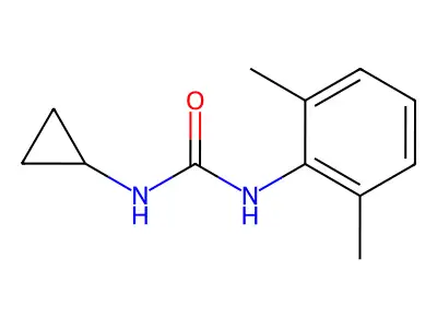 1-Cyclopropyl-3-(2,6-dimethylphenyl)urea structure