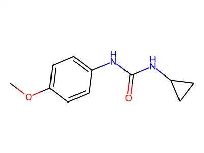 1-Cyclopropyl-3-(4-methoxyphenyl)urea structure