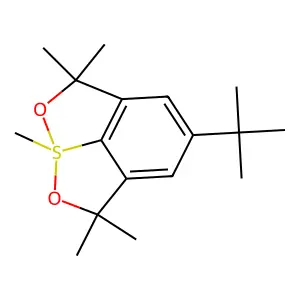 4-tert-Butyl-2,2,6,6,8-pentamethyl-6,8-dihydro-2H-8lambda~4~-[1,2]oxathiolo[4,3,2-hi][2,1]benzoxathiole structure