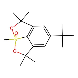 4-tert-Butyl-2,2,6,6,8-pentamethyl-6,8-dihydro-2H-8lambda~6~-[1,2]oxathiolo[4,3,2-hi][2,1]benzoxathiol-8-one structure