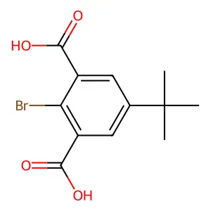 2-溴-5-叔丁基间苯二甲酸 structure