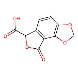 6,8-Dihydro-8-oxoisobenzofuro[5,4-d][1,3]dioxole-6-carboxylic acid structure