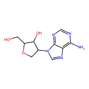 4-(6-Aminopurin-9-yl)-2-(hydroxymethyl)oxolan-3-ol structure