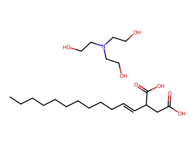 2-(Dodec-1-en-1-yl)butanedioic acid--2,2',2''-nitrilotri(ethan-1-ol) (1/1) structure