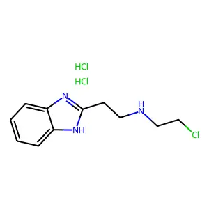 1H-Benzimidazole-2-ethanamine, N-(2-chloroethyl)-, dihydrochloride structure