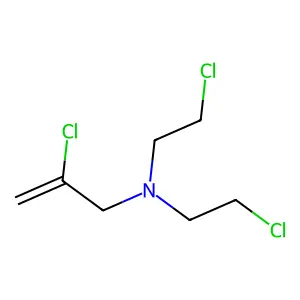 2-氯-N,N-双(2-氯乙基)丙-2-烯-1-胺 structure