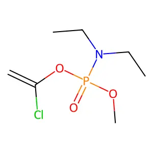 Phosphoramidic acid, diethyl-, 1-chloroethenyl methyl ester structure