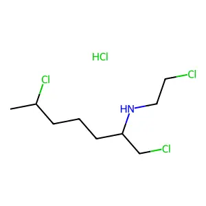 1,6-Dicloro-N-(2-chloroethyl)-2-heptanamine hydrochloride structure