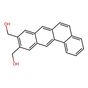 Benz(a)anthracene-9,10-dimethanol structure