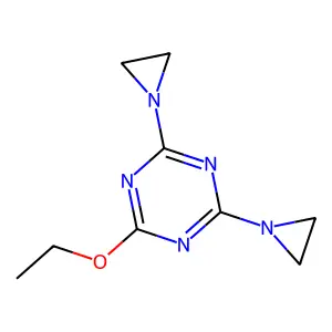 s-Triazine, 2,4-bis(1-aziridinyl)-6-ethoxy- structure
