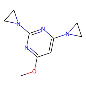 Pyrimidine, 2,4-bis(1-aziridinyl)-6-methoxy- structure