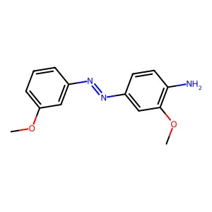 2-Methoxy-4-((3-methoxyphenyl)azo)benzenamine structure