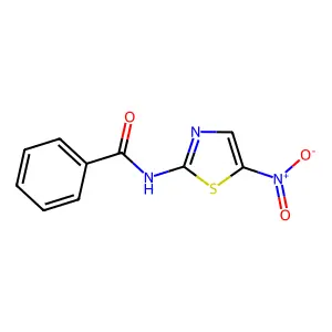 N-(5-硝基-2-噻唑基)苯甲酰胺 structure