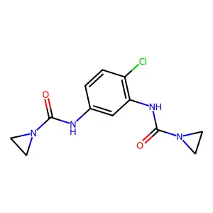 1-Aziridinecarboxamide, N,N'-(4-chloro-1,3-phenylene)bis- structure