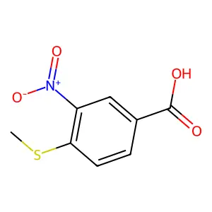 4-Methylthio-3-nitrobenzoic acid structure