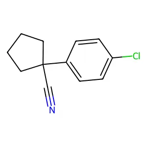 1-(4-氯苯基)环戊甲腈 structure