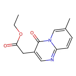 4H-Pyrido[1,2-a]pyrimidine-3-acetic acid, 7-methyl-4-oxo-, ethyl ester structure