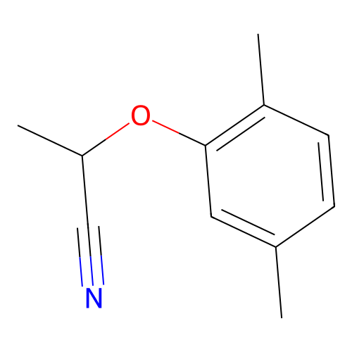 Propanenitrile, 2-(2,5-dimethylphenoxy)- structure