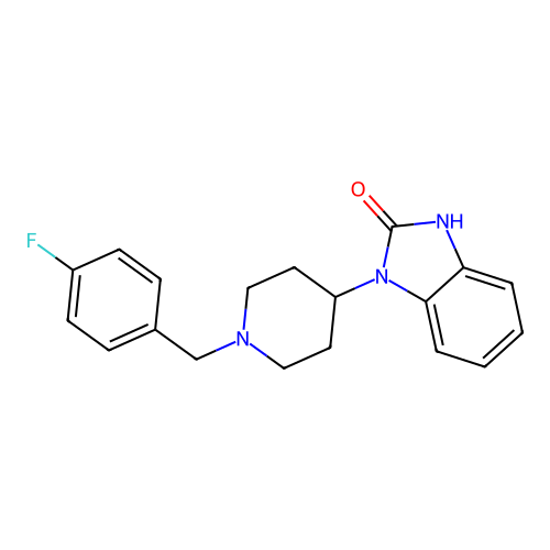 1-(1-(4-fluorobenzyl)piperidin-4-yl)-1H-benzo[d]imidazol-2(3H)-one structure