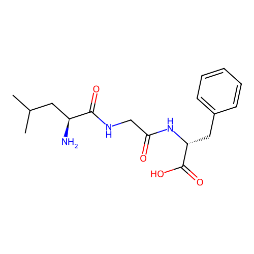 L-Leucylglycyl-D-phenylalanine structure