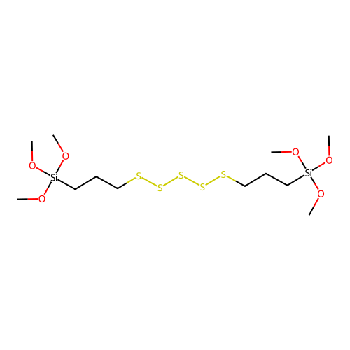 3,3,15,15-Tetramethoxy-2,16-dioxa-7,8,9,10,11-pentathia-3,15-disilaheptadecane structure