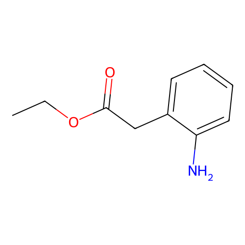 Ethyl 2-(2-aminophenyl)acetate structure